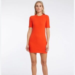 Sanctuary Bright Red Ribbed Mini Dress